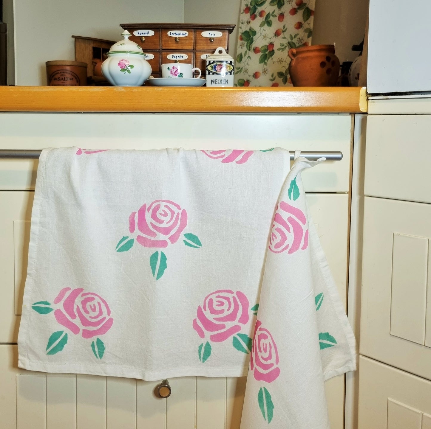 Geschirrtuch Rosen
